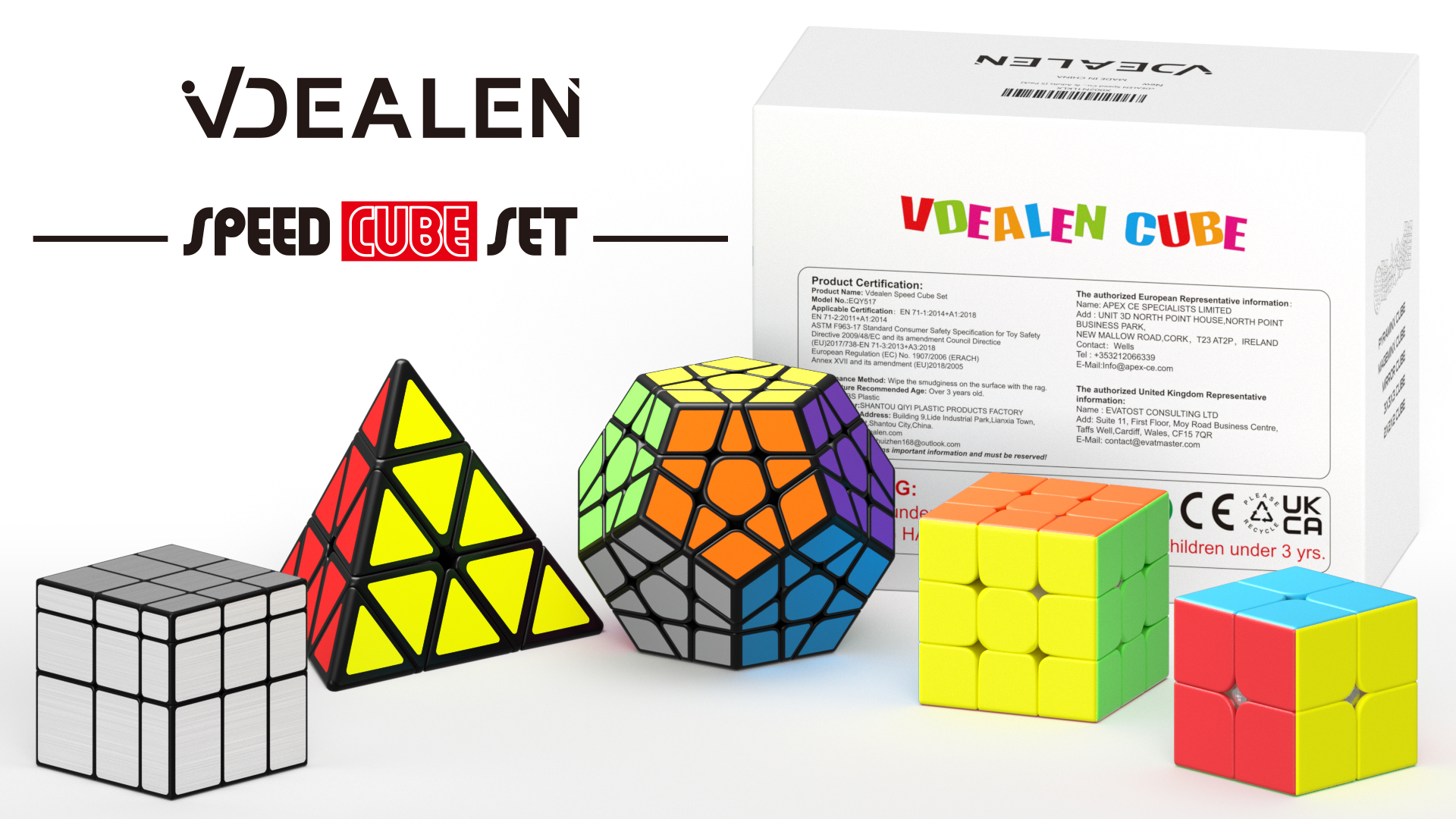 Merlin, Surreal Figment 2枚セット Amazon.com: Vdealen Speed Cube Set, Cube Bundle 2x2 3x3 Pyramid